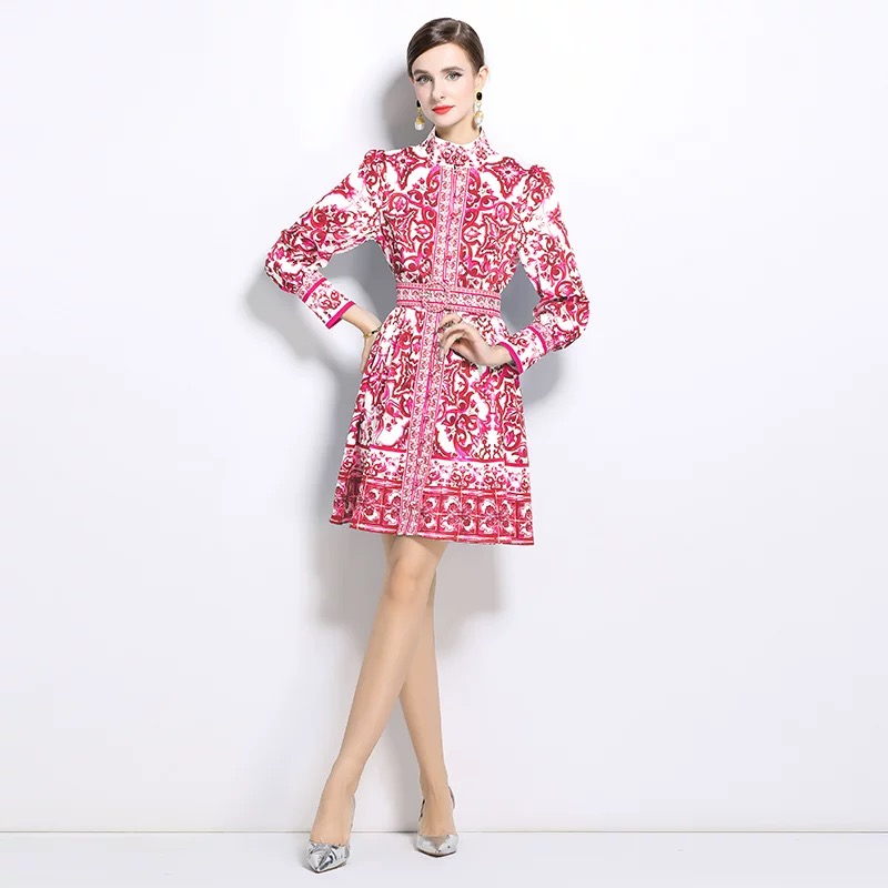 See you there print dress ED153 images